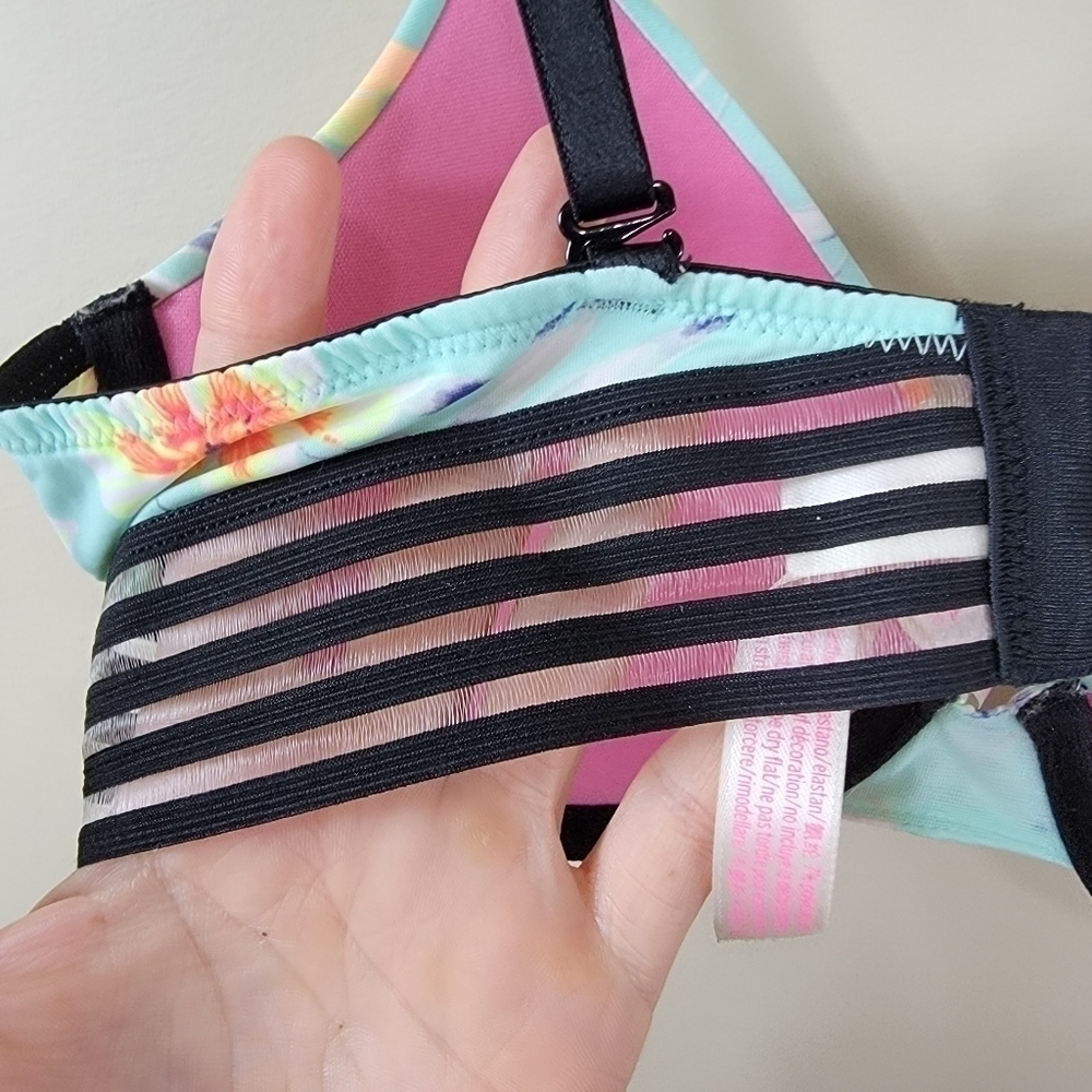 PINK Victoria's Secret Tropical Floral Push-Up Bra Size 32D - Picture 5 of 9